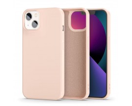 Husa Spate Tech Protect Icon Compatibila Cu iPhone 14, Alcantara La Interior, Roz