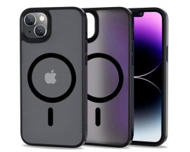 Husa Upzz Magmat, Compatibila Cu iPhone 14, Tehnologie Magsafe, Negru Matte