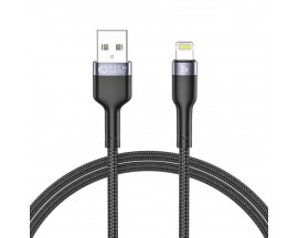 Cablu pentru incarcare si transfer de date TECH-PROTECT UltraBoost, USB/Lightning, 2.4A, 1m, Negru