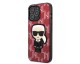Husa Karl Lagerfeld Compatibila Cu iPhone 13 Pro, Colectia Monogram Ikonik Patch, Red - 9049423