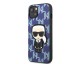 Husa Karl Lagerfeld Compatibila Cu iPhone 13, Colectia Monogram Ikonik Patch, Blue - 9049492