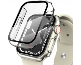 Carcasa cu protectie ecran TECH-PROTECT Defense 360 compatibila cu Apple Watch 7/8 41 mm Clear