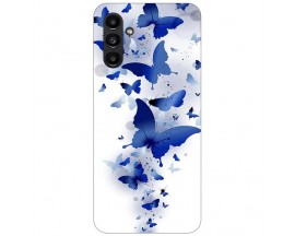 Husa Silicon Soft Upzz Print, Compatibila Cu Samsung Galaxy A04s, Blue Butterflies