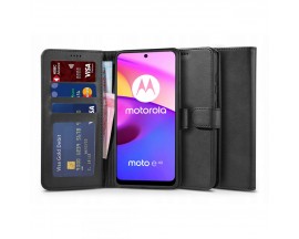 Husa TECH-PROTECT Wallet Compatibila cu Motorola Moto E20, Black