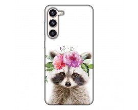 Husa Silicon Soft Upzz Print, Compatibila Cu Samsung Galaxy S23 Plus, Cute Raccoon