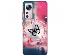 Husa Silicon Soft Upzz Print, Compatibila Cu Xiaomi 12 Lite, Butterfly