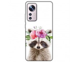 Husa Silicon Soft Upzz Print, Compatibila Cu Xiaomi 12 Lite, Cute Raccoon