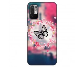 Husa Silicon Soft Upzz Print, Compatibila Cu Xiaomi Poco M3 Pro, Butterfly