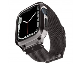 Curea Ceas Spigen Metal Fit Pro, Compatibila Cu Apple Watch  4 / 5 / 6 / 7 / 8 / SE, 44mm, 45mm, Gri