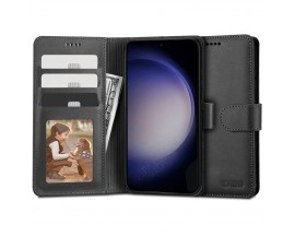 Husa Tech-protect Wallet Compatibila Cu Samsung Galaxy S23, Black