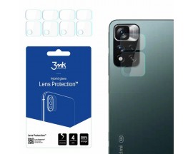 Set 4 X Folie Sticla Nano Glass 3mk Pentru Camera, Compatibila Cu Xiaomi Redmi Note 11 Pro+ 5G,  Transparenta