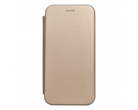 Husa Flip Carte Cu Magnet Lux Upzz Compatibila Cu Samsung Galaxy A54, Piele Ecologica, Gold