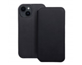 Husa Flip Carte UPzz Dual Pocket Compatibila Cu iPhone 14, Piele Ecologica, Negru