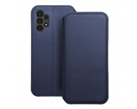Husa Flip Carte UPzz Dual Pocket Compatibila Cu Samsung Galaxy A13 4G, Piele Ecologica, Navy Blue
