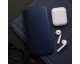 Husa Flip Carte UPzz Dual Pocket Compatibila Cu Samsung Galaxy S23, Piele Ecologica, Navy Blue
