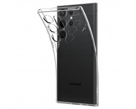 Husa Spate Spigen Liquid Crystal Compatibila Cu Samsung Galaxy S23 Ultra, Silicon, Transparent