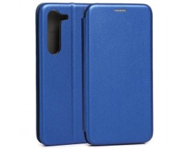 Husa Flip Carte Cu Magnet Lux Upzz Compatibila Cu Samsung Galaxy S23 Plus, Piele Ecologica, Albastru