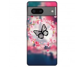 Husa Silicon Soft Upzz Print, Compatibila Cu Pixel 7, Butterfly