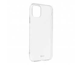 Husa Spate Roar Jelly, Compatibila Cu iPhone 11, Anti-Alunecare, Silicon, Transparent