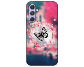 Husa Silicon Soft Upzz Print, Compatibila Cu Samsung Galaxy A34 5G, Butterfly