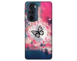 Husa Silicon Soft Upzz Print, Compatibila Cu Motorola Edge 30 Pro, Butterfly