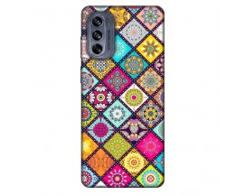 Husa Silicon Soft Upzz Print, Compatibila Cu Motorola Moto G62, Floral