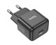 Incarcator Retea Hoco Glory, Fast Charging, PD 30W, Cablu USB-C La Lightning Inclus, Negru - N32