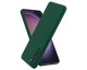 Husa Spate Upzz No Logo, Compatibila Cu Samsung Galaxy S23, Alcantara La Interior, Verde Inchis