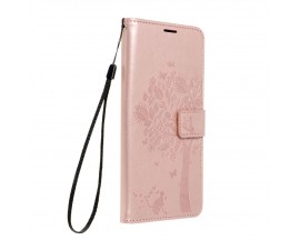 Husa Flip Cover Forcell Mezzo, Compatibila Cu Samsung Galaxy A34 5g, Tree Rose Gold