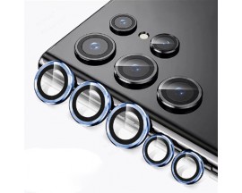 Protectie Individuala Pentru Camera, Aluminiu si Sticla Temperata Upzz Compatibila Cu Samsung Galaxy S23 Ultra, Lavander