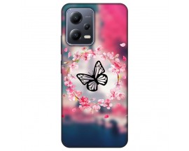 Husa Silicon Soft Upzz Print, Compatibila Cu Xiaomi Redmi Note 12 5G, Butterfly