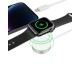Cablu 2 in 1 Tech-Protect Ultraboost 1 x Magnetic Charger Pentru Apple Watch, 1 x Lightning, Lungime 150cm, Alb