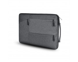 Husa Upzz Tech Protect Pocket  Compatibila Cu Laptop 14 inch, Gri