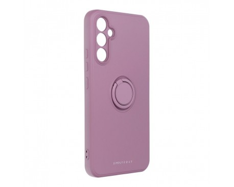 Husa Spate Roar Amber, Compatibila Cu Samsung Galaxy A34 5g, Inel Metalic Pe Spate, Purple