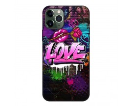 Husa Silicon Soft Upzz Print, Compatibila Cu iPhone 11 Pro, Rose Love