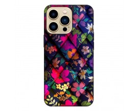 Husa Silicon Soft Upzz Print, Compatibila Cu iPhone 13 Pro, Floral 2