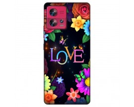 Husa Silicon Soft Upzz Print, Compatibila Cu Motorola Edge 30 Fusion, Floral Love