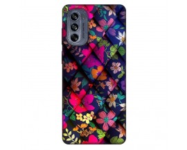 Husa Silicon Soft Upzz Print, Compatibila Cu Motorola Moto G62, Floral 2