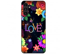 Husa Silicon Soft Upzz Print, Compatibila Cu Samsung Galaxy A04s, Floral Love