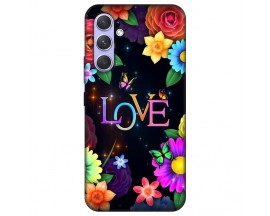 Husa Silicon Soft Upzz Print, Compatibila Cu Samsung Galaxy A54 5G, Floral Love