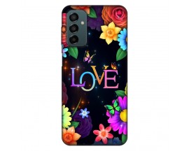 Husa Silicon Soft Upzz Print, Compatibila Cu Samsung Galaxy M23 5G, Floral Love
