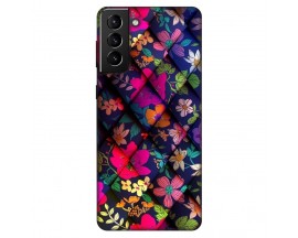 Husa Silicon Soft Upzz Print, Compatibila Cu Samsung Galaxy S21 Fe, Floral 2