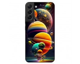 Husa Silicon Soft Upzz Print, Compatibila Cu Samsung Galaxy S22, Planets
