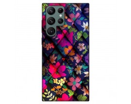 Husa Silicon Soft Upzz Print, Compatibila Cu Samsung Galaxy S22 Ultra, Floral 2