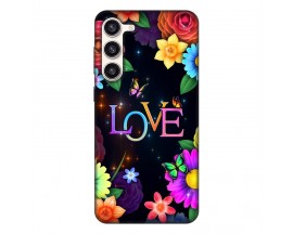 Husa Silicon Soft Upzz Print, Compatibila Cu Samsung Galaxy S23, Floral Love