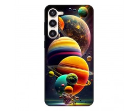 Husa Silicon Soft Upzz Print, Compatibila Cu Samsung Galaxy S23, Planets