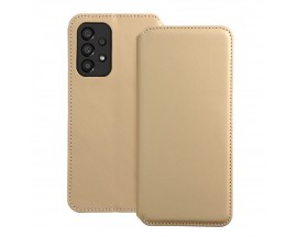 Husa Flip Carte Upzz Dual Pocket Compatibila Cu Samsung Galaxy A34 5G, Piele Ecologica, Gold
