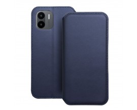 Husa Flip Carte Upzz Dual Pocket Compatibila Cu Xiaomi Redmi A1, Piele Ecologica, Albastru Navy
