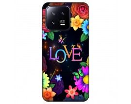 Husa Silicon Soft Upzz Print, Compatibila Cu Xiaomi 13, Floral Love