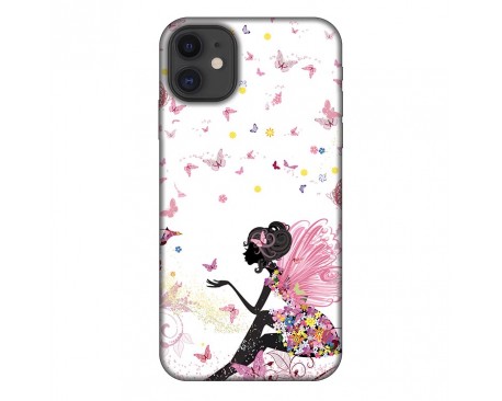 Husa Silicon Soft Upzz Print, Compatibila Cu iPhone 11, Pink Fairy